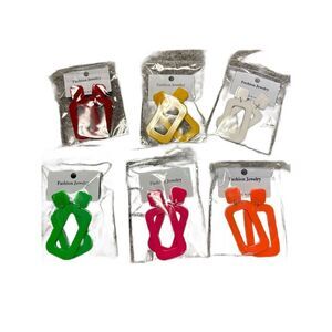 Bundle of 6 pair Fashion Jewelry earrings